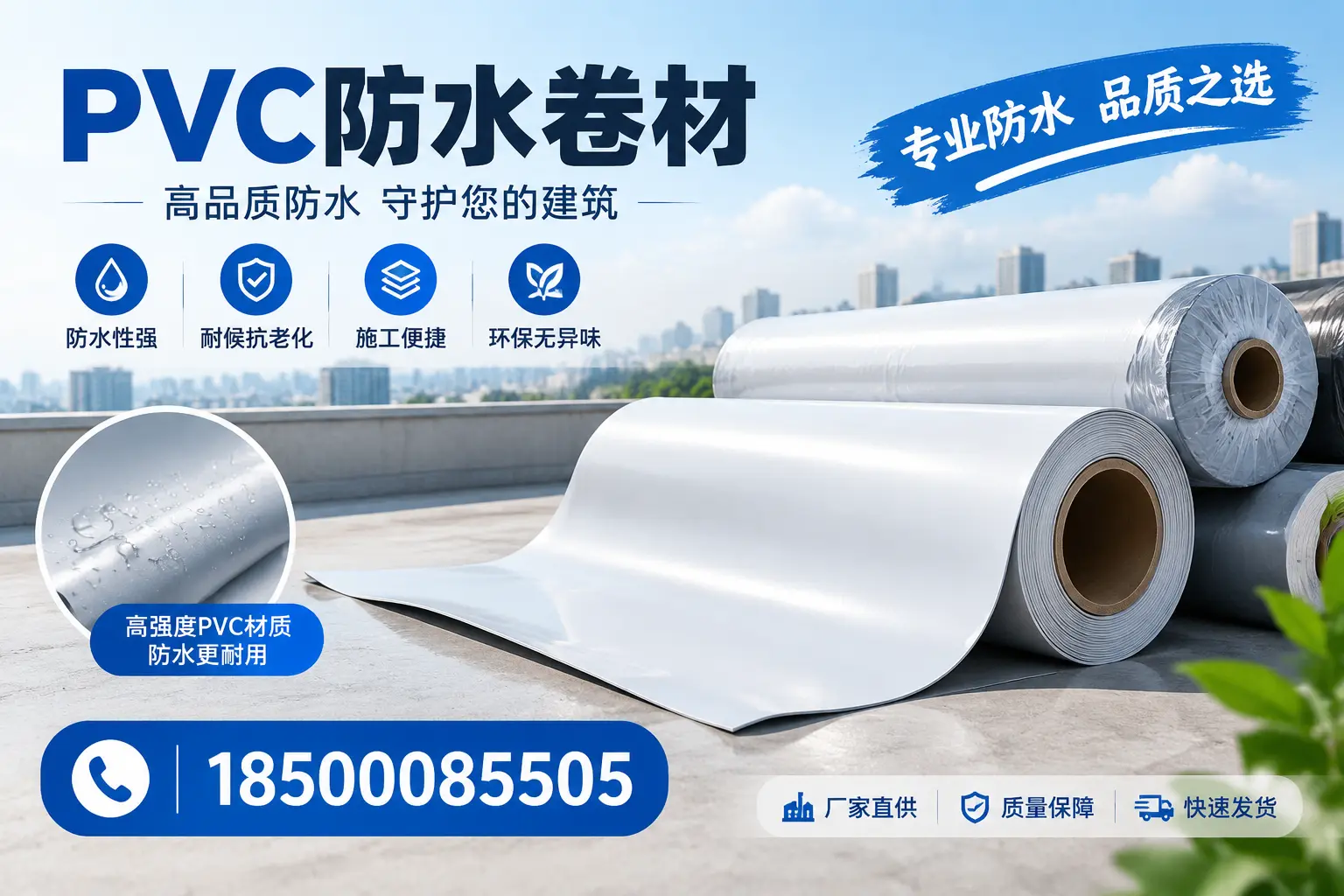 常见pvc防水卷材选型误区，宁德用户必看